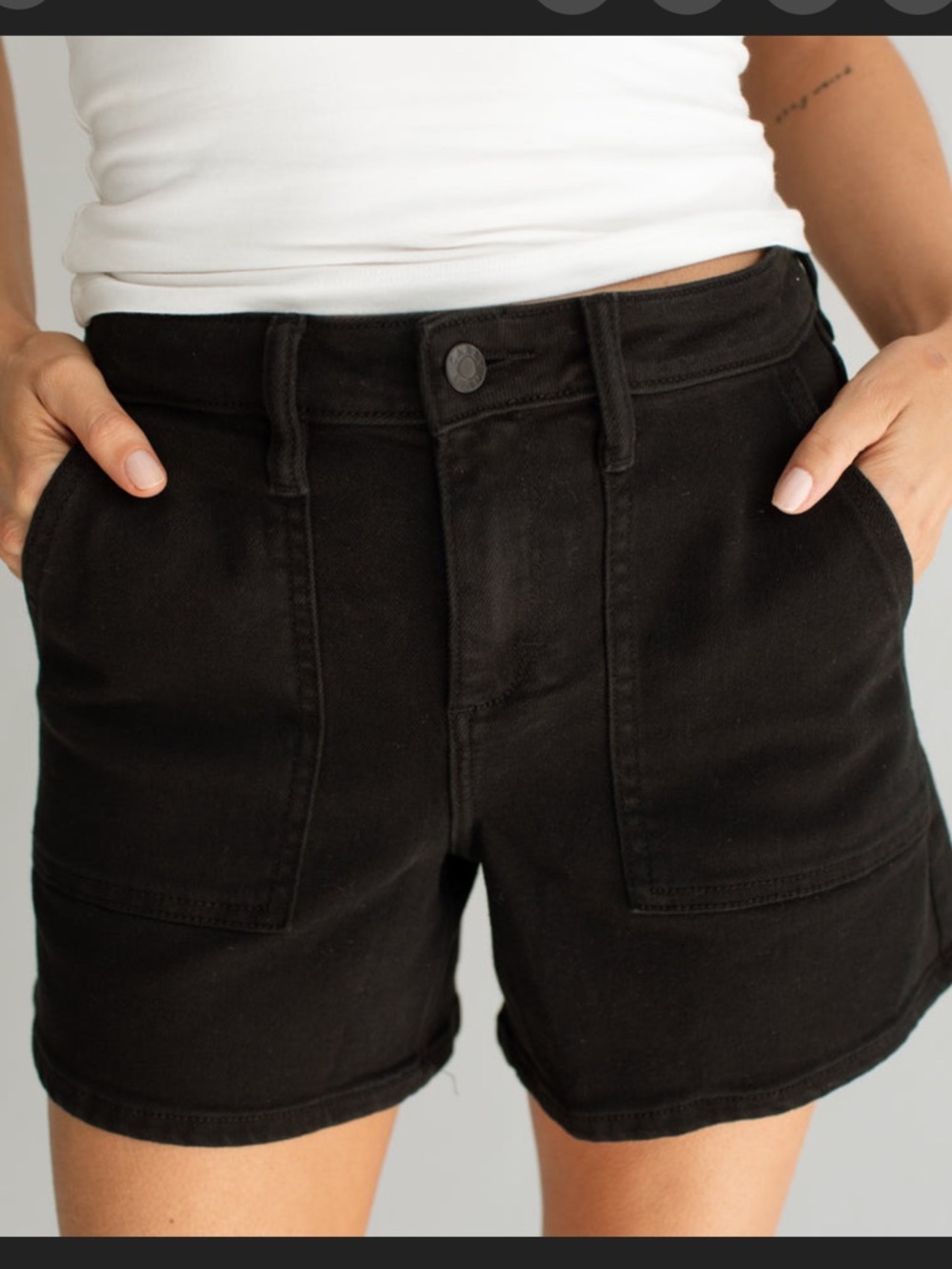 CJLA Hendrix Black Denim Shorts